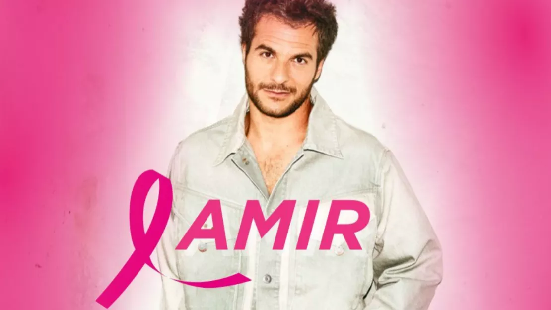 Amir, fier ambassadeur, a donné de la voix pour le lancement d'Octobre Rose