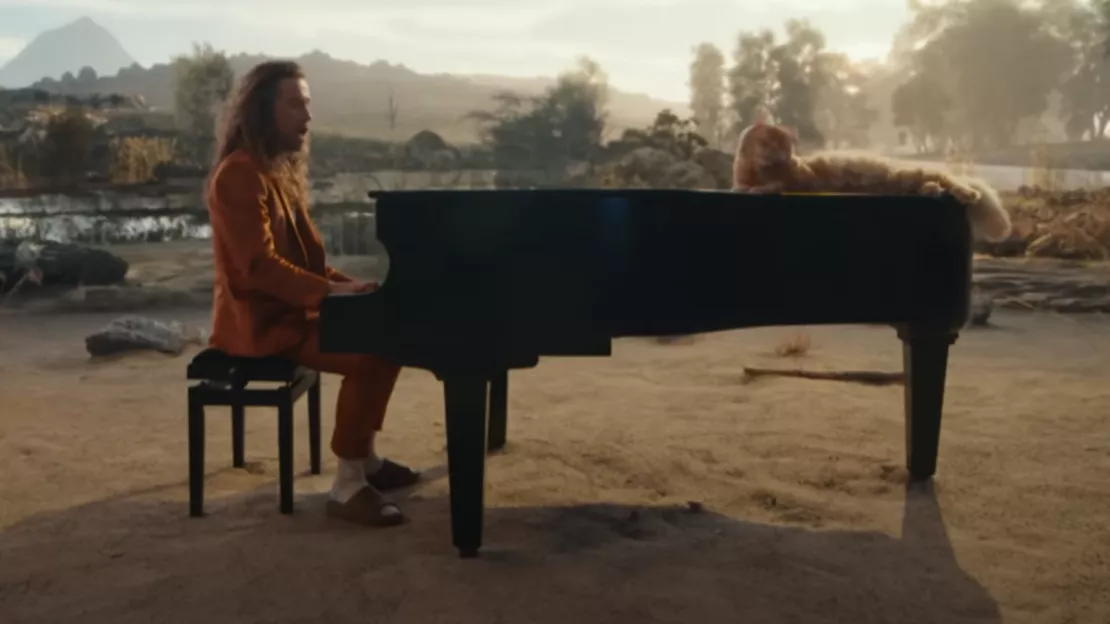 Julien Doré ami des animaux dans son nouveau clip