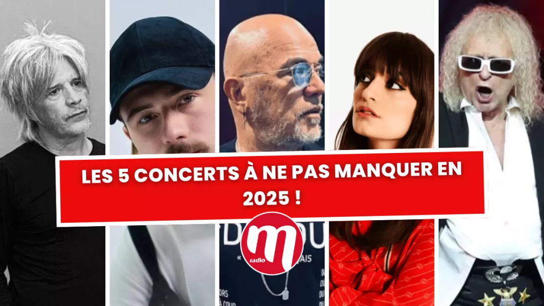 Les 5 concerts à ne pas manquer en 2025 !