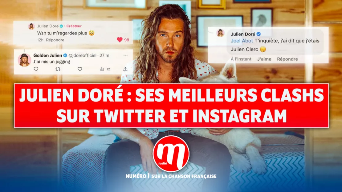 Julien Doré : ses meilleurs clashs sur Twitter et Instagram