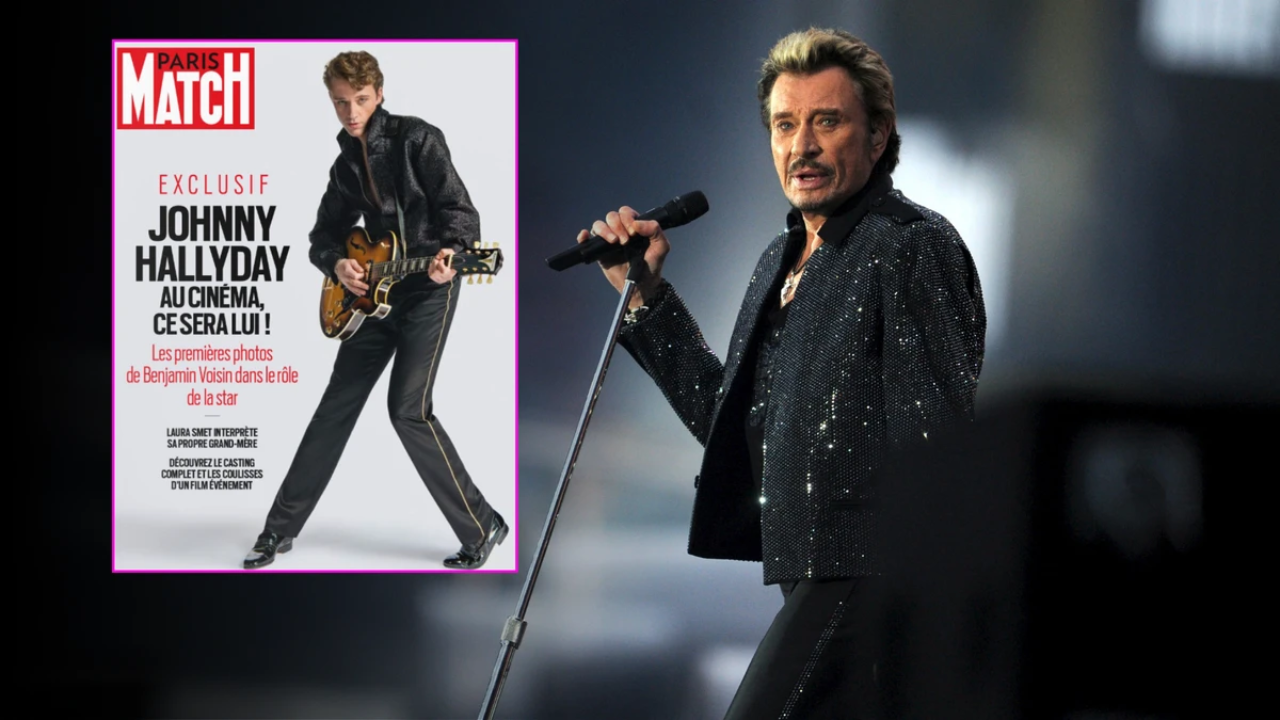 Benjamin Voisin bluffant en Johnny Hallyday, les premi&egrave;res images viennent de fuiter