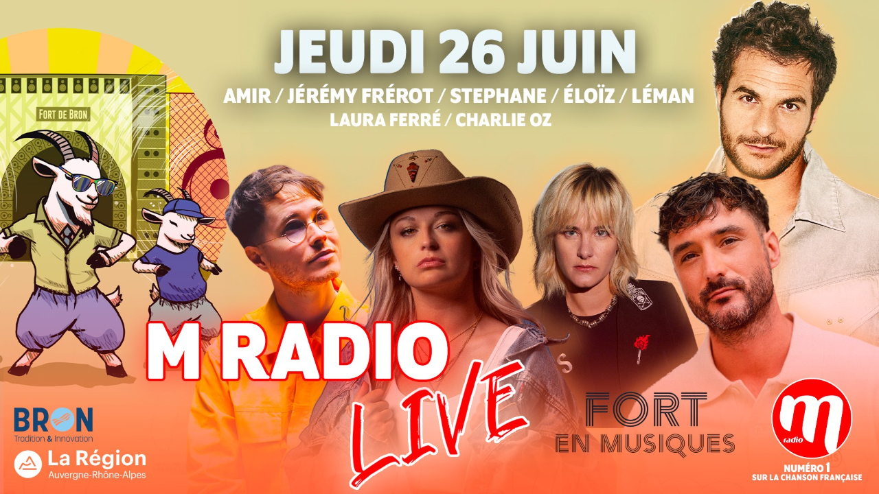 Concert M Radio : Jérémy Frérot et Amir enflamment le Fort de Bron !