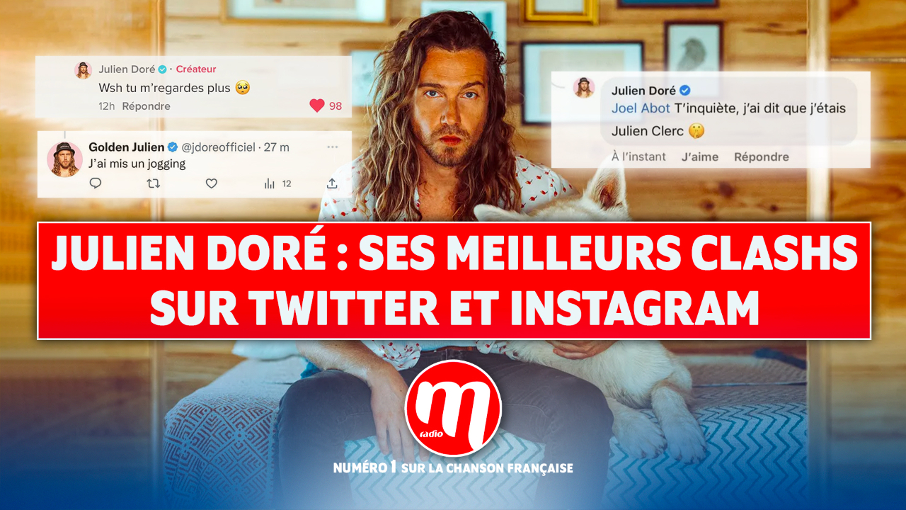Julien Doré : ses meilleurs clashs sur Twitter et Instagram Julien Doré : ses meilleurs clashs sur Twitter et Instagram