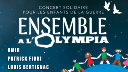 Amir, Patrick Fiori, Superbus et Louis Bertignac ensemble pour les enfants à l'Olympia Amir, Patrick Fiori, Superbus et Louis Bertignac ensemble pour les enfants à l'Olympia