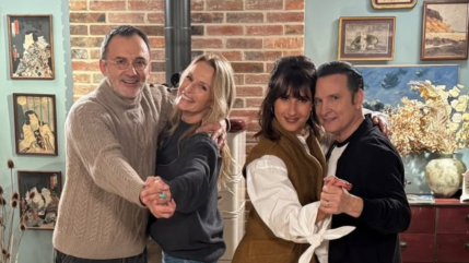 Estelle Lefébure : quand un accident de tournage a lancé le début de sa romance avec David Hallyday