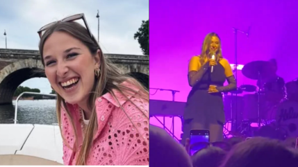 Héléna déclenche un fou rire général avec cette scène improbable en plein concert