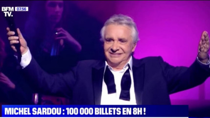 Michel Sardou : immense succès pour son retour sur scène Michel Sardou : immense succès pour son retour sur scène