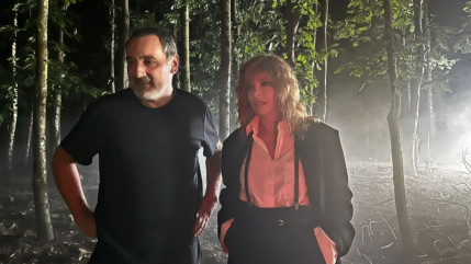 Myl&egrave;ne Farmer : les premi&egrave;res images de son tournage avec Gilles Lellouche