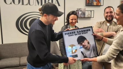 Pierre Garnier a reçu son disque d'or !