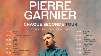 Pierre Garnier annonce une tournée des Zéniths